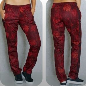 Adidas Originals Firebird Track Pants Red Floral M Medium